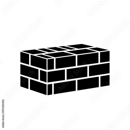 Black brick wall with white mortar.