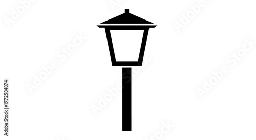 Black Street Lamp Post Light Fixture.