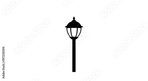 Black Street Lamp Post Light Fixture.
