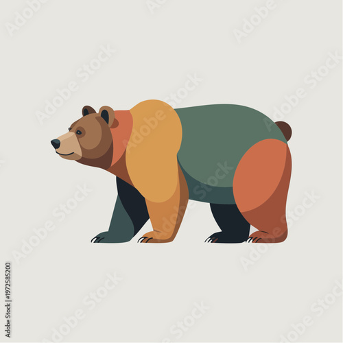 Ours Géométrique Style Nordique
