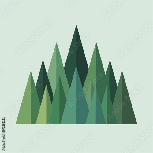 Forêt Géométrique Minimaliste
