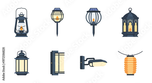 Collection of outdoor lantern lights.