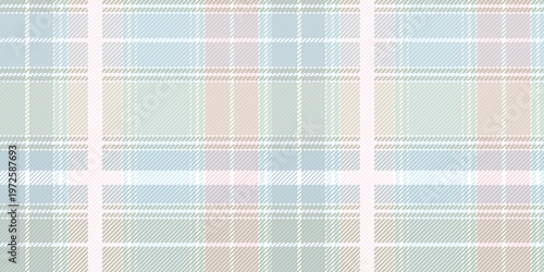 Schilderij op canvas Scottish tartan, a traditional checkered pattern in pastel tones