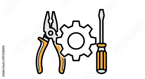 Tools for fixing and repairing work.