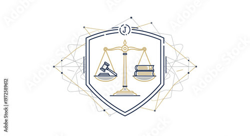 Scales of justice symbol illustration on white background for legal concepts