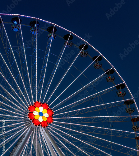 ferris wheel at night