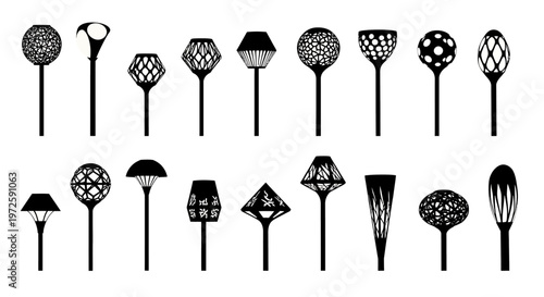 Collection of various kitchen cooking utensils.