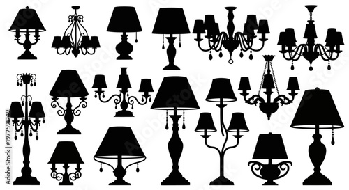 Collection of various lamps and lighting.