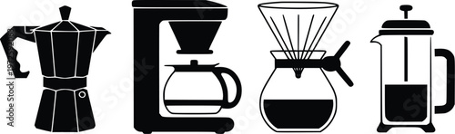 Coffee Makers Vector Illustration