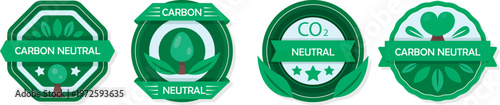 Carbon Neutral & CO2 Neutral Certification Badges