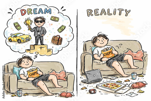 Dream vector doing naive simple image icon generation while reality success nothing