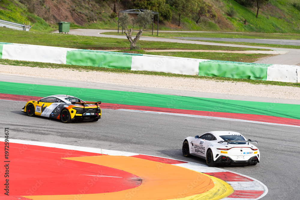 Obraz premium Portimao, Portugal, January 17, 2026 view over racing track Algarve International winter series