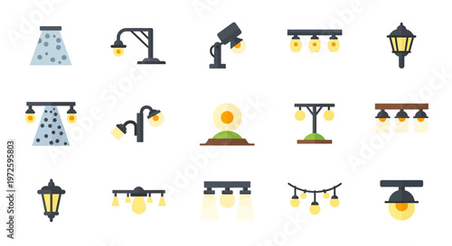 Collection of various outdoor light fixtures.