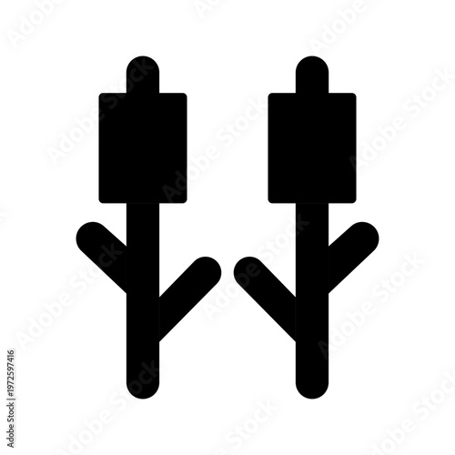 Toasted Marshmallow Vector Icon