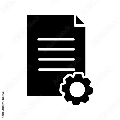 Document Settings Vector Icon