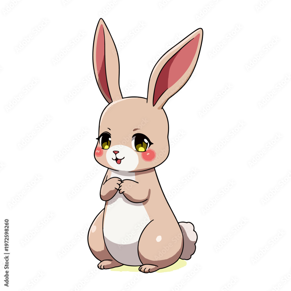 Obraz premium Cute Jackrabbit Clipart 07