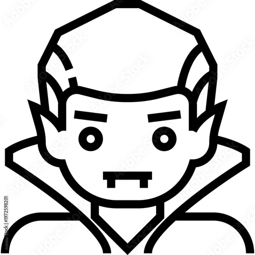 vector illustration of a dracula