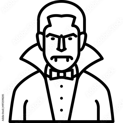 vector illustration of a dracula