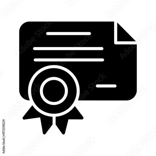 Language Certificate Vector Icon