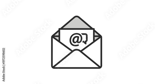 Envelope with email symbol inside.