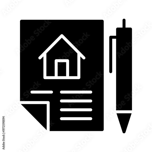 Lease Agreement Vector Icon