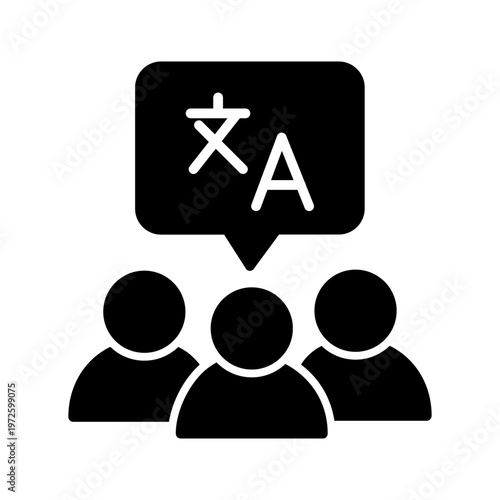Language Meetup Vector Icon