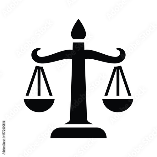 Symbolic depiction of a balanced scale representing justice and equilibrium