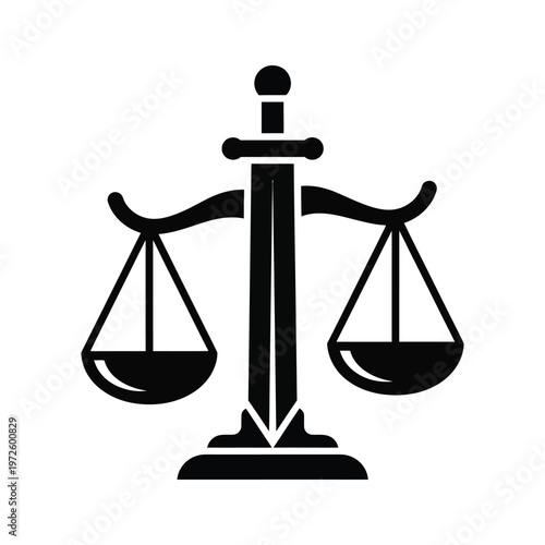 Photos Classic depiction of a balanced scale symbolizing justice and equality