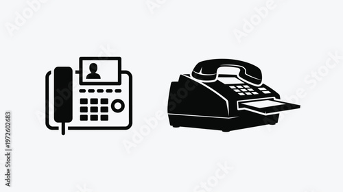 A silhouette of a lone male hiker carrying a large backpack walking across a plain landscape area