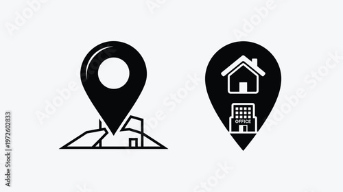 A silhouette of a triumphant hiker standing on top of a mountain peak with a raised walking pole