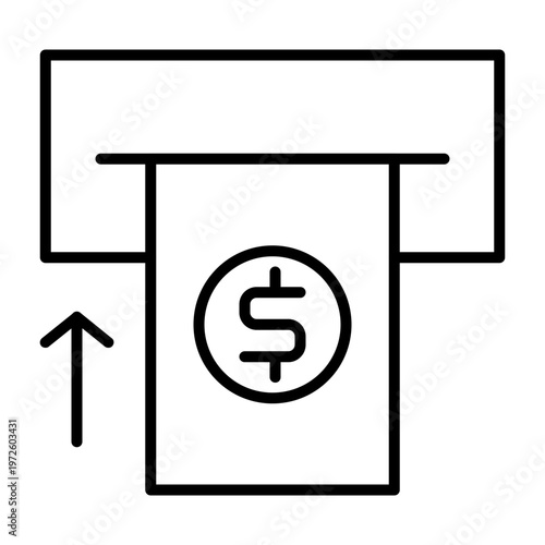 Deposit vector icon 