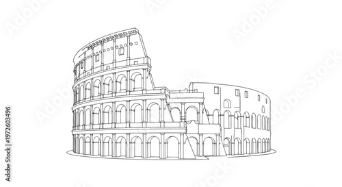 Vintage art illustration of the leaning tower of pisa italy featuring a sketch of old city architecture and the historic cathedral building in a classic travel drawing style