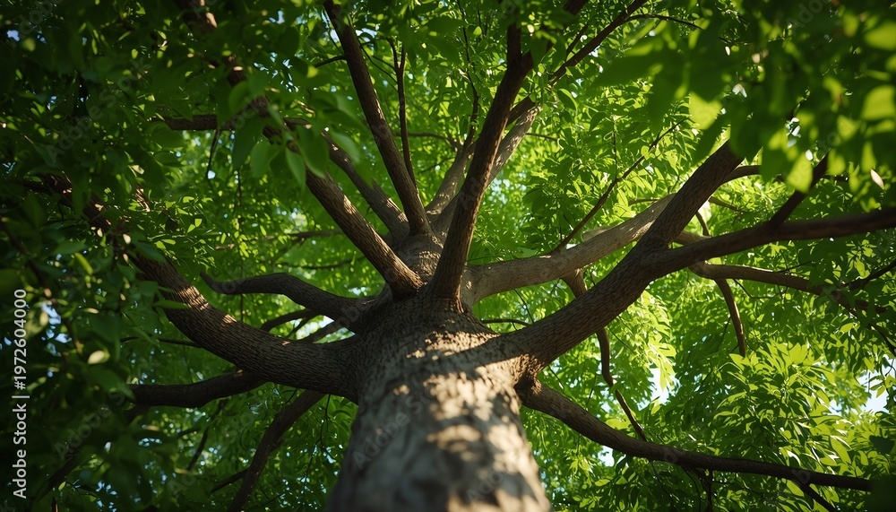 Fototapeta premium green tree in the forest