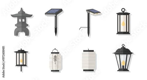 Solar Powered Outdoor Street Lights.