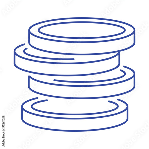 Coins stacked in a vertical pile symbolize financial growth, savings, and the accumulation of wealth over time.