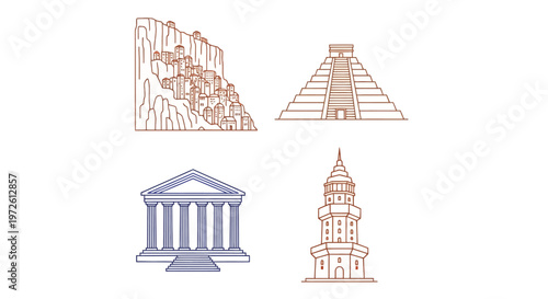 Ancient Architecture Structures and Monuments.