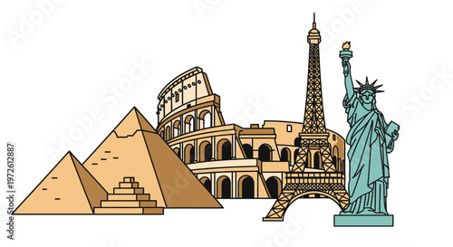 Monumental Statues and Famous Landmarks.