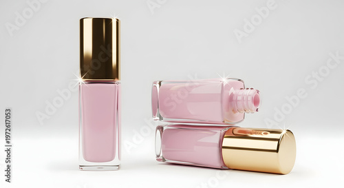 nail polish on white background
