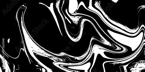 abstract black and white liquid marble texture seamless vector illustration with modern technology inspired fluid patterns and elegant monochrome design