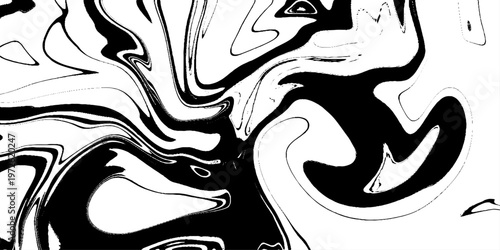 abstract black and white liquid marble texture seamless vector illustration with modern technology inspired fluid patterns and elegant monochrome design