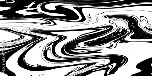 abstract black and white liquid marble texture seamless vector illustration with modern technology inspired fluid patterns and elegant monochrome design