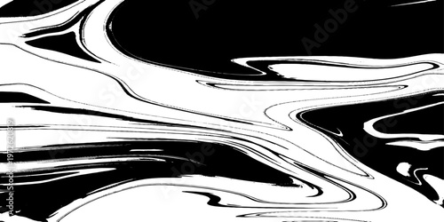 abstract black and white liquid marble texture seamless vector illustration with modern technology inspired fluid patterns and elegant monochrome design