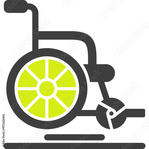 Wheel Chair Vector Icon