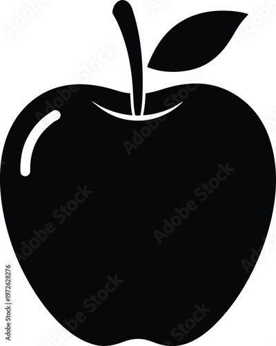 Apple Puree silhouette vector art Illustration