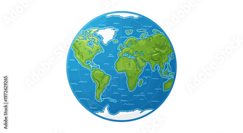 Globe Earth Planet World Map.