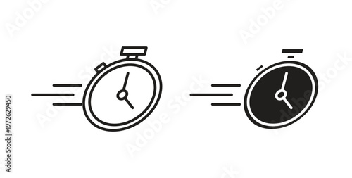 Express icon on white background. icon set