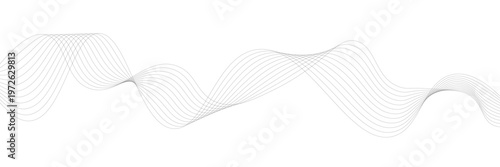 Abstract Gray Wave Lines Vector Illustration, Modern Technology-Inspired Texture Design, Seamless Digital Pattern, Futuristic Minimalist Art