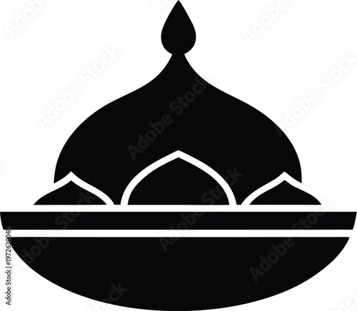 Begun Bharta silhouette vector art Illustration