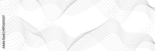 Abstract Gray Wave Lines Vector Illustration, Modern Technology-Inspired Texture Design, Seamless Digital Pattern, Futuristic Minimalist Art