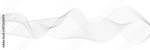 Abstract Gray Wave Lines Vector Illustration, Modern Technology-Inspired Texture Design, Seamless Digital Pattern, Futuristic Minimalist Art